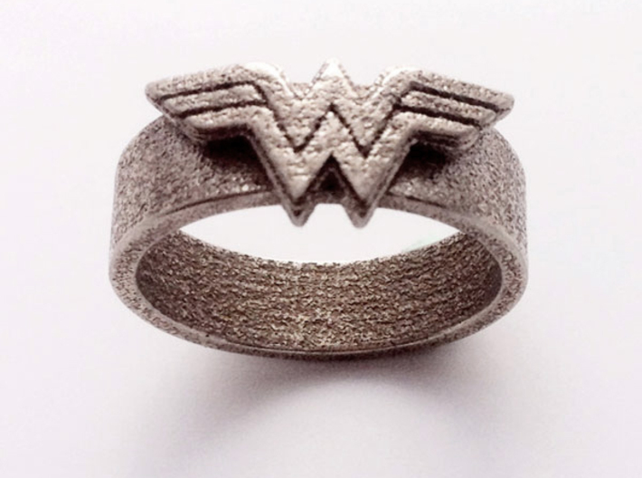Wonder Woman ring - Bottle Opener band or regular 3d printed 