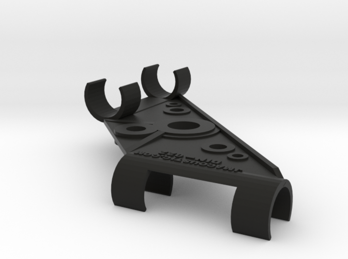 22mm DIN Stereo Mic Clip v3 3d printed Available in strong black nylon