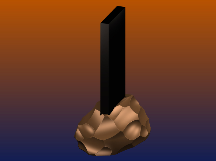 The Monolith BASE, 2001 - Keychain 3d printed 