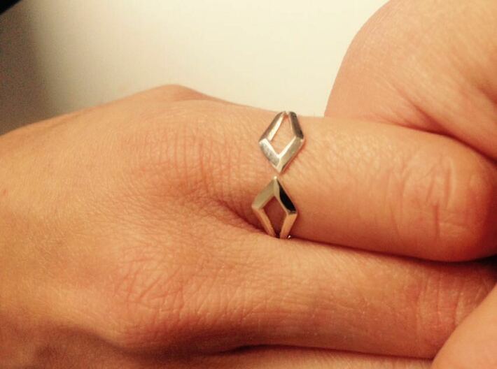 HIDDEN HEART Connect, ring us size 10.5 , 20,2mm 3d printed 