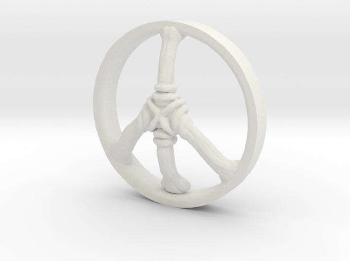 Ring Part Peace 3d printed