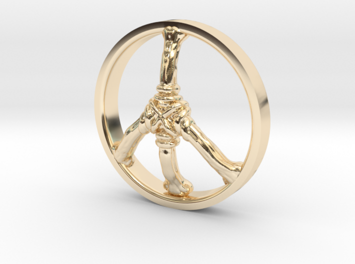 Ring Part Peace 3d printed