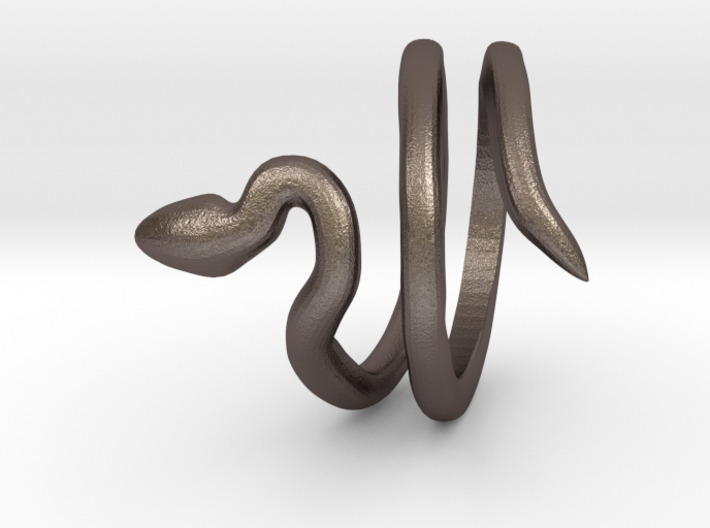 Snake ring 3d printed