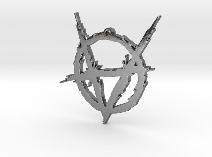 Brujah clan symbol pendant 3d printed