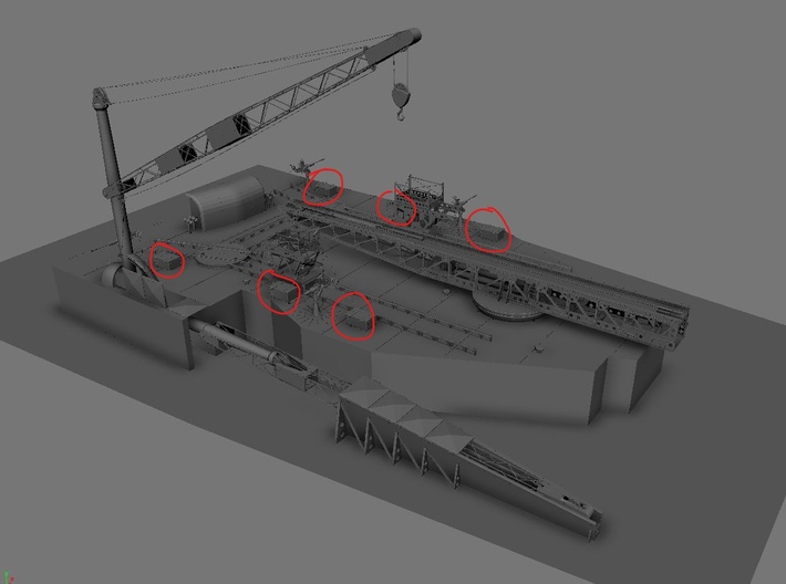 1/48 IJN Ammo Box 25mm Double Set 4 Units 3d printed 