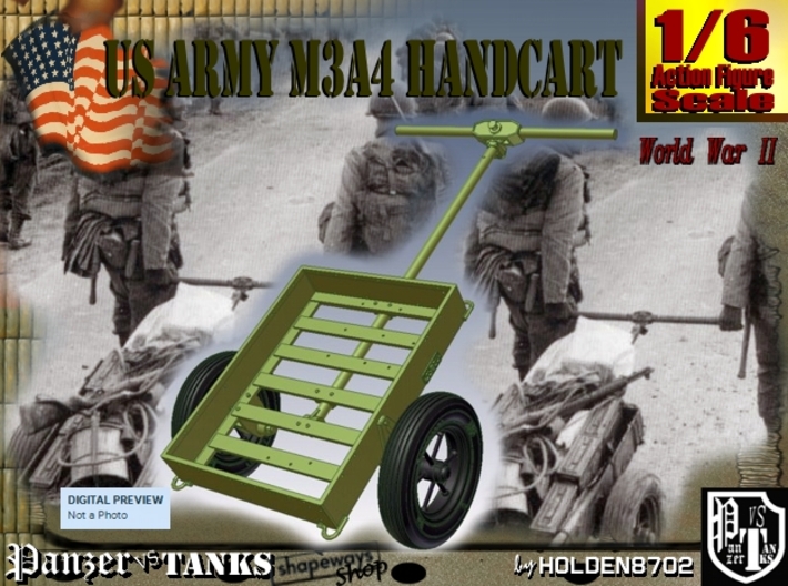 1-6 M3A4 Handcart 3d printed