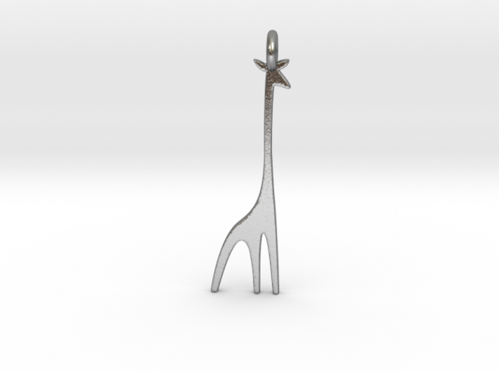 A Giraffe Earring 3d printed