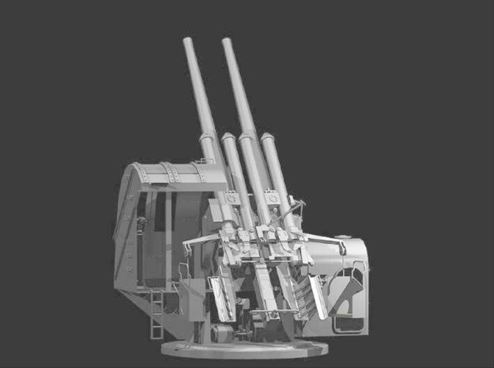 1/72 IJN 12.7 cm/40 (5") Type 89 Naval Gun Shied 3d printed 