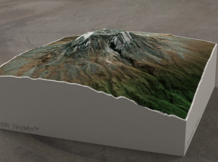 Kilimanjaro, Tanzania, 1:100000 Explorer 3d printed 