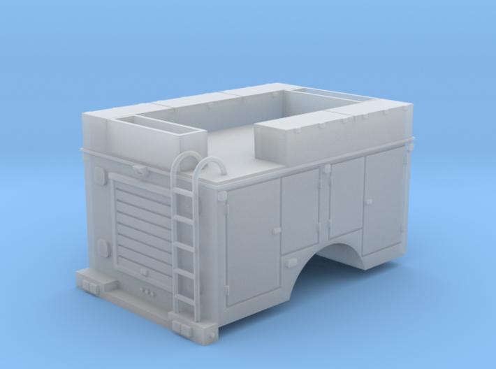 Pickup Rescue Truck 1-87 HO Scale 3d printed