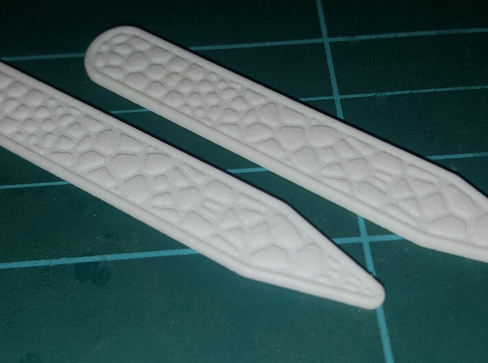 Voronoi Inverse Collar Straighteners X2  3d printed 