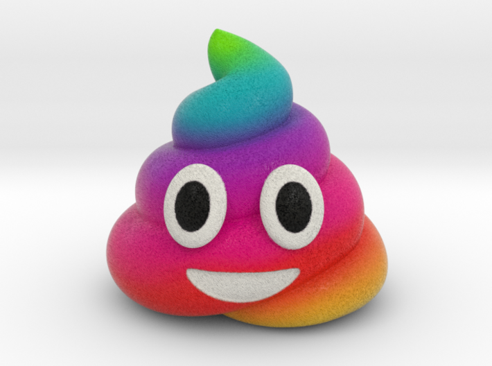 Rainbow Poop (Large) 3d printed 