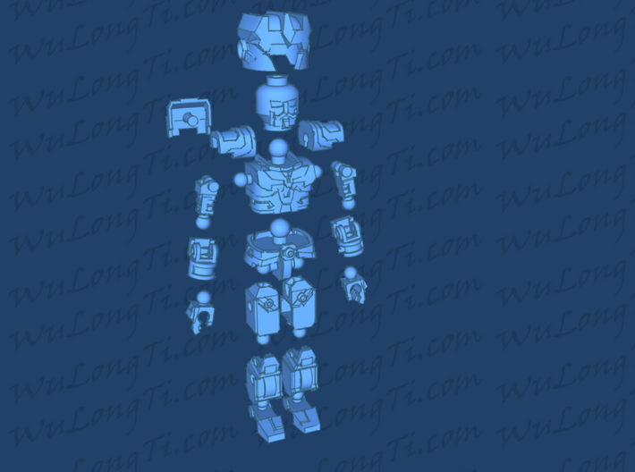 MiniBot - LoadBearer With Magnum Armor 3d printed Assembly guide for minifigure