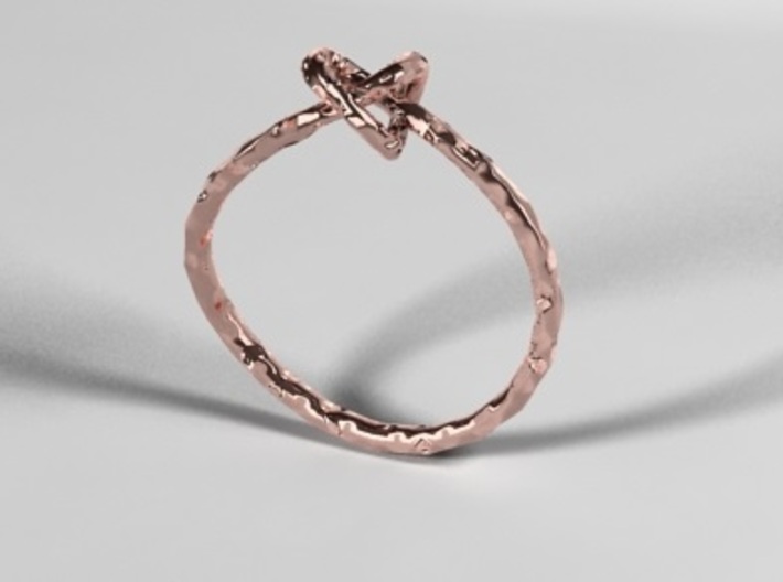 Love knot ring - size 8 3d printed