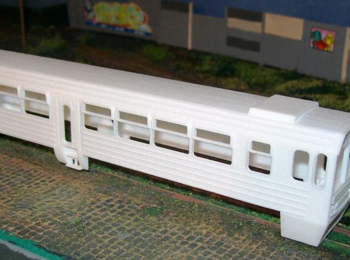 Mbxd2 - 001 railcar body, HOe scale 3d printed Unpainted MBxD2 bodyshell