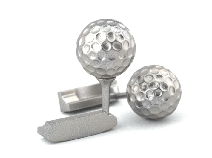 Golf Cufflinks 3d printed