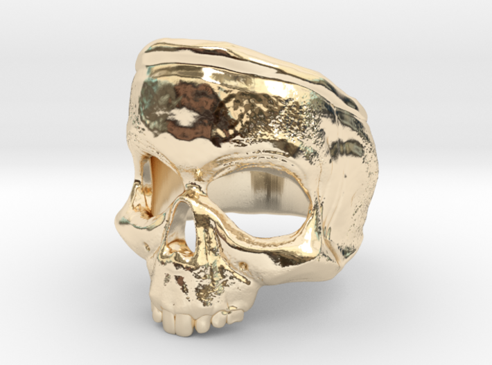 SkullRing 3d printed