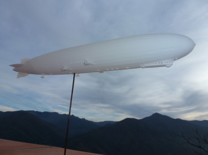 LZ127 Graf Zeppelin (with markings) 1/700 scale 3d printed The Graf Zeppelin regularly flew along the coast in view of our office.