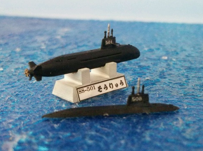 1/2000 JS Sōryū-class submarine 3d printed painted and decal