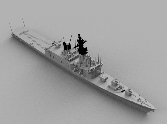 1/2000 JS Shirane-class Helicopter destroyer 3d printed Computer software render