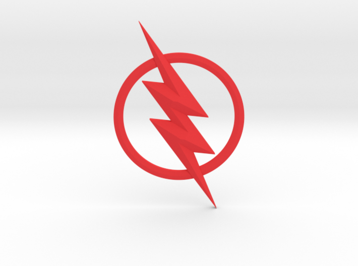 The Reverse Flash Emblem 3d printed