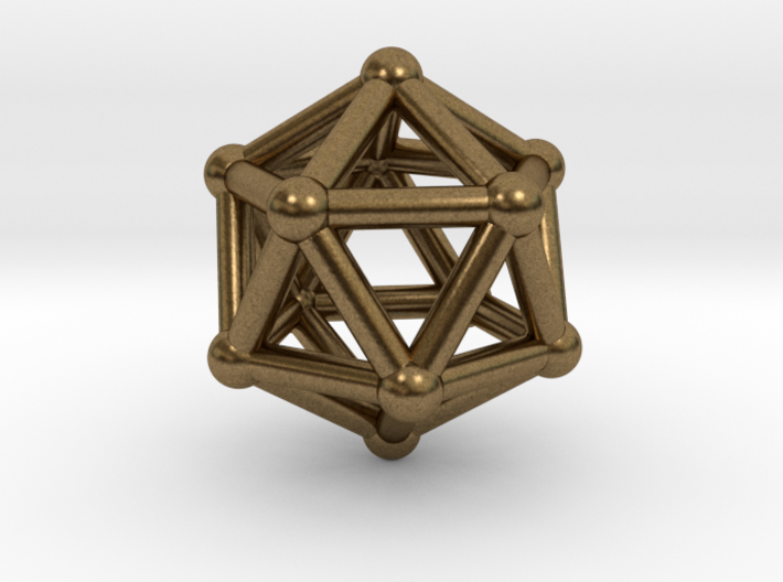 0602 Icosahedron V&amp;E (a=10mm) #002 3d printed