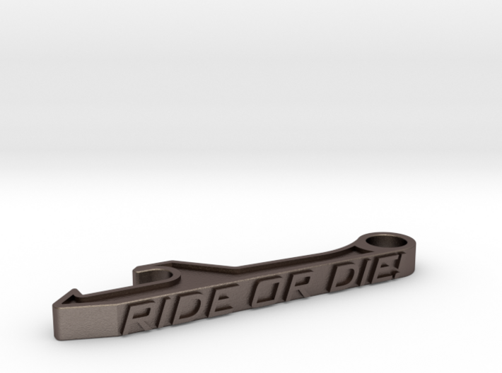Ride Or Die Bottle Opener Keychain - Standard 3d printed