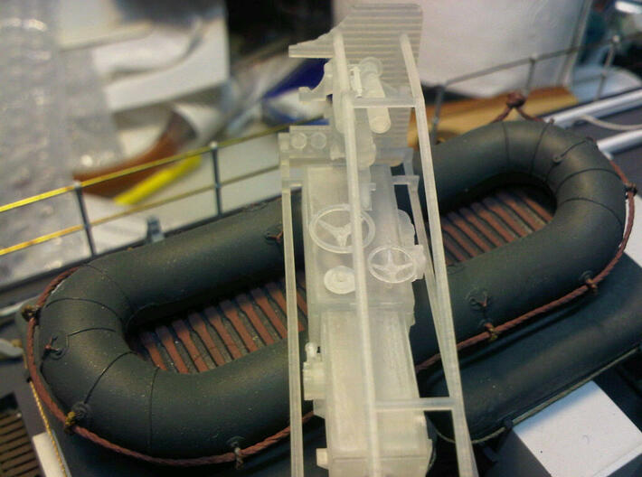 Kriegsmarine Torpedozielsäule 1 to 35 3d printed completed print on the liferafts of the S100