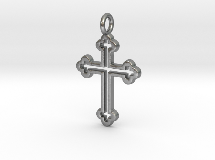 Classic Cross 3 Pendant 3d printed