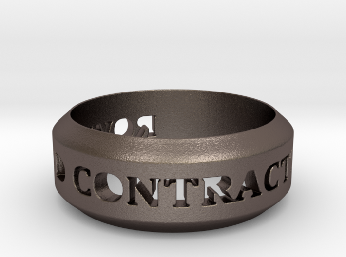 Rowland Contracting Ring 3d printed