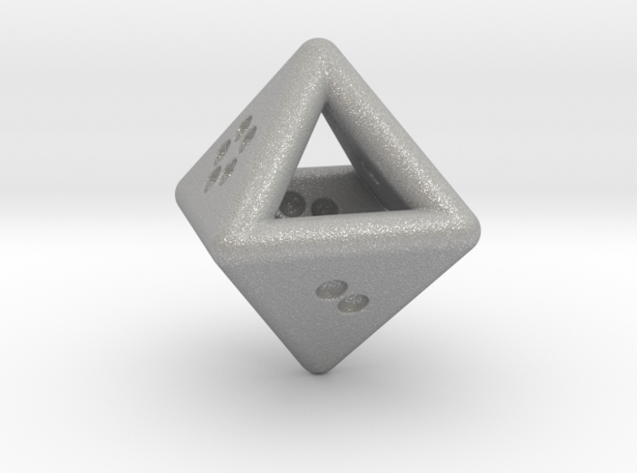Unusual D8 (not twisted) 3d printed