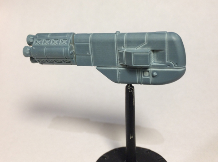 Missile Frigate Multi-Part Kit 3d printed Actual printed piece (FUD) after clean up and primed