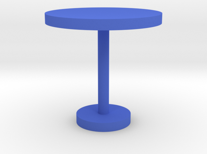 Modeling round table 3d printed