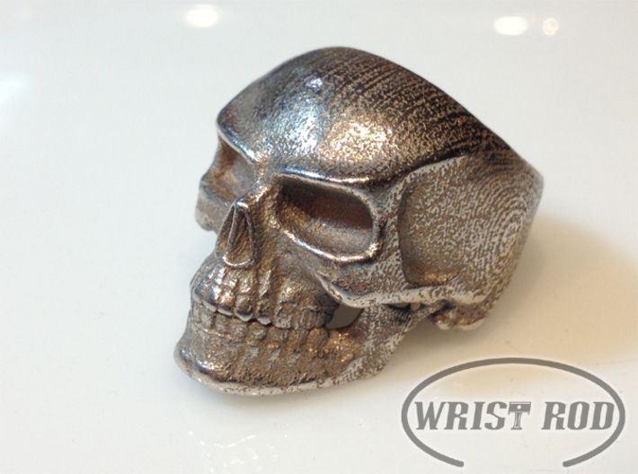 WR Ring FullSkull - Size 10 3d printed 
