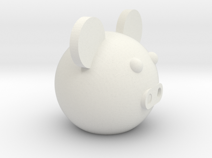 Round ball pig 3d printed