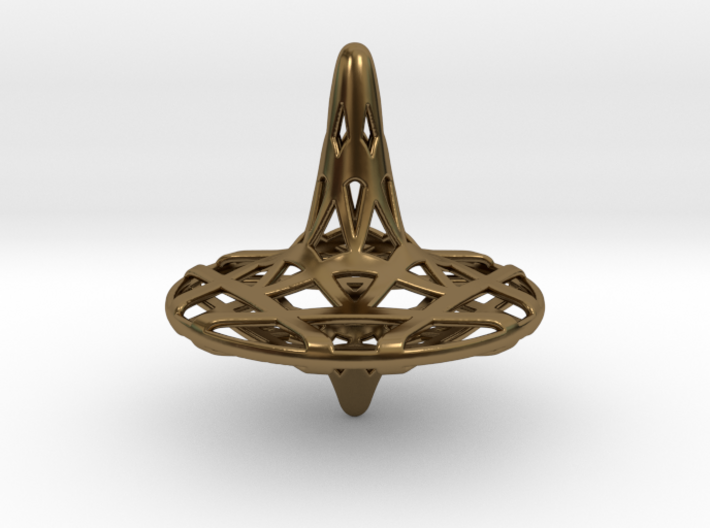 Hexa-Fractal Spinning Top 3d printed