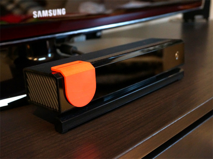 Kinect Cover Pro 3d printed Coral Red Strong &amp; Flexible Polished - blocking camera