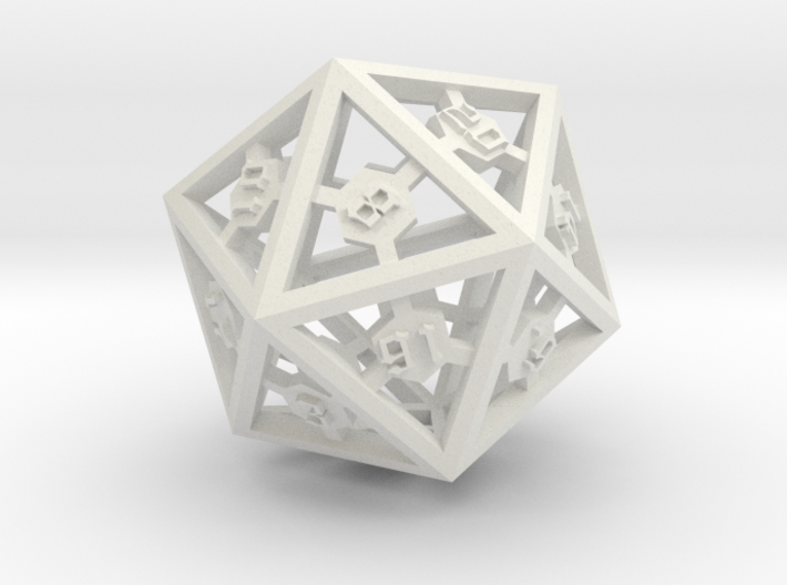 D20 Epoxy Dice large edition 3d printed