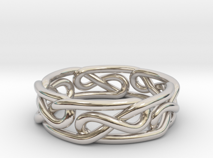 Celtic Infinity Knot Ring 3d printed