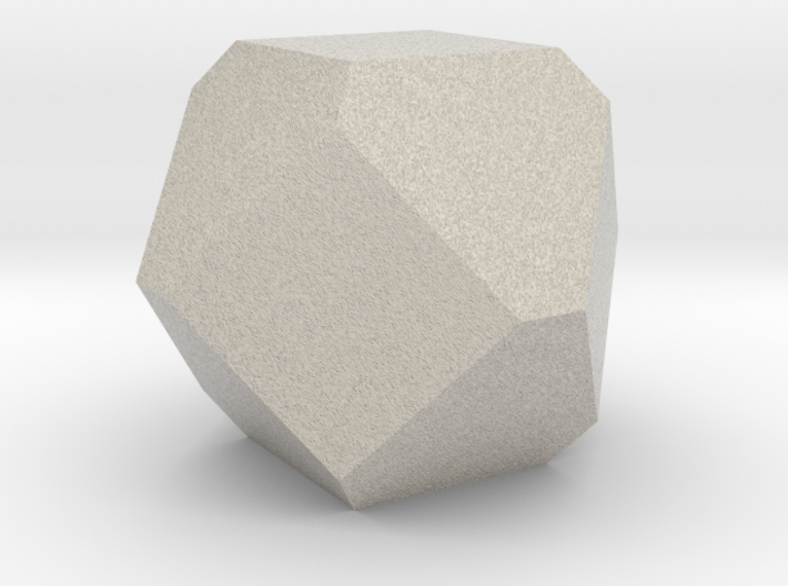 Cuboctohedral Fourteen-sided Die 3d printed