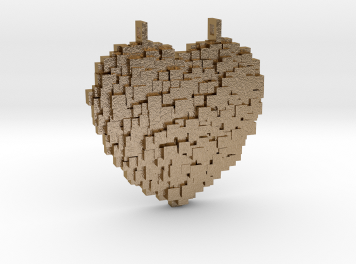Pixelated Heart 3d printed