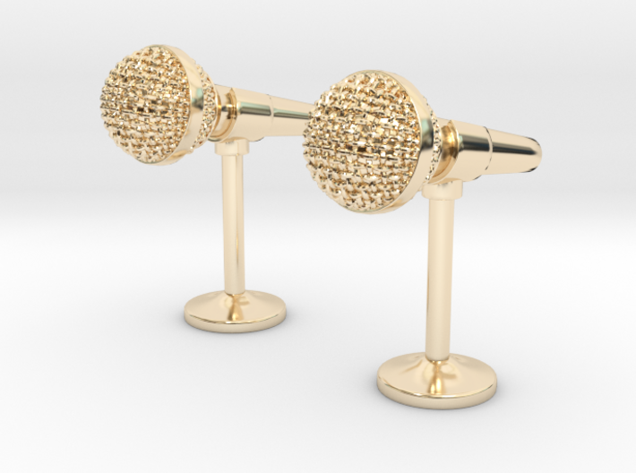 Microphone Cufflinks 3d printed