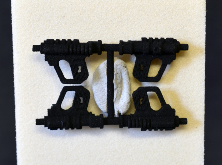 PRHI Kenner Scout Pistol 3 3/4" Sprue of 4x 3d printed 