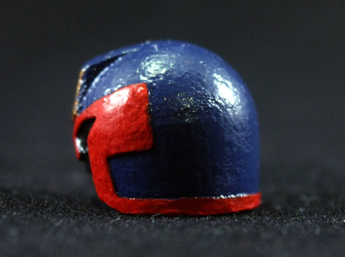Judge Helmet 3d printed Painted Frosted Ultra Detail