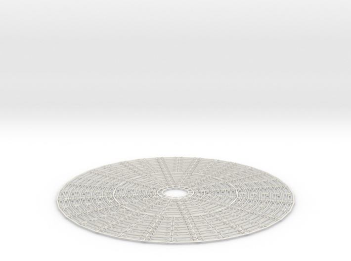 Hoop Pendant / Circle Ring Expandable Structure 3d printed 