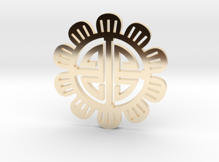 Flower Coin 3d printed