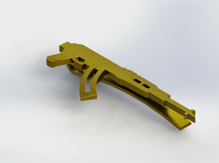 AK-47 MONEY/TIE CLIP 3d printed 