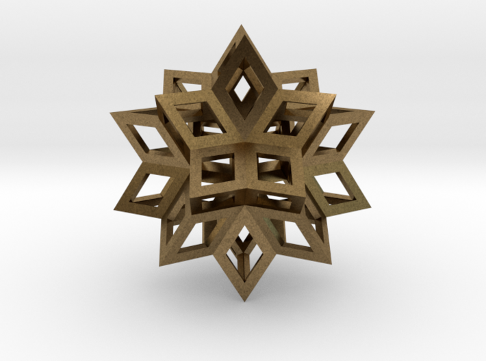 Rhombic Hexecontahedron (Precious Metals) 1.4 3d printed