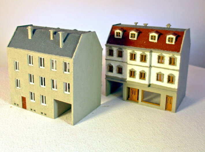 Stadthaus 3 - 1:220 (Z scale) 3d printed Gestaltungsbeispiel - design proposal
