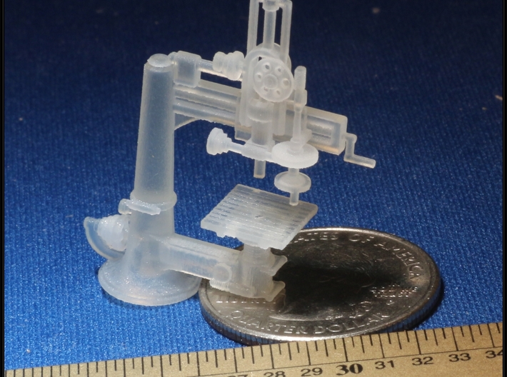 HO Scale Radial Drill Press 3d printed 